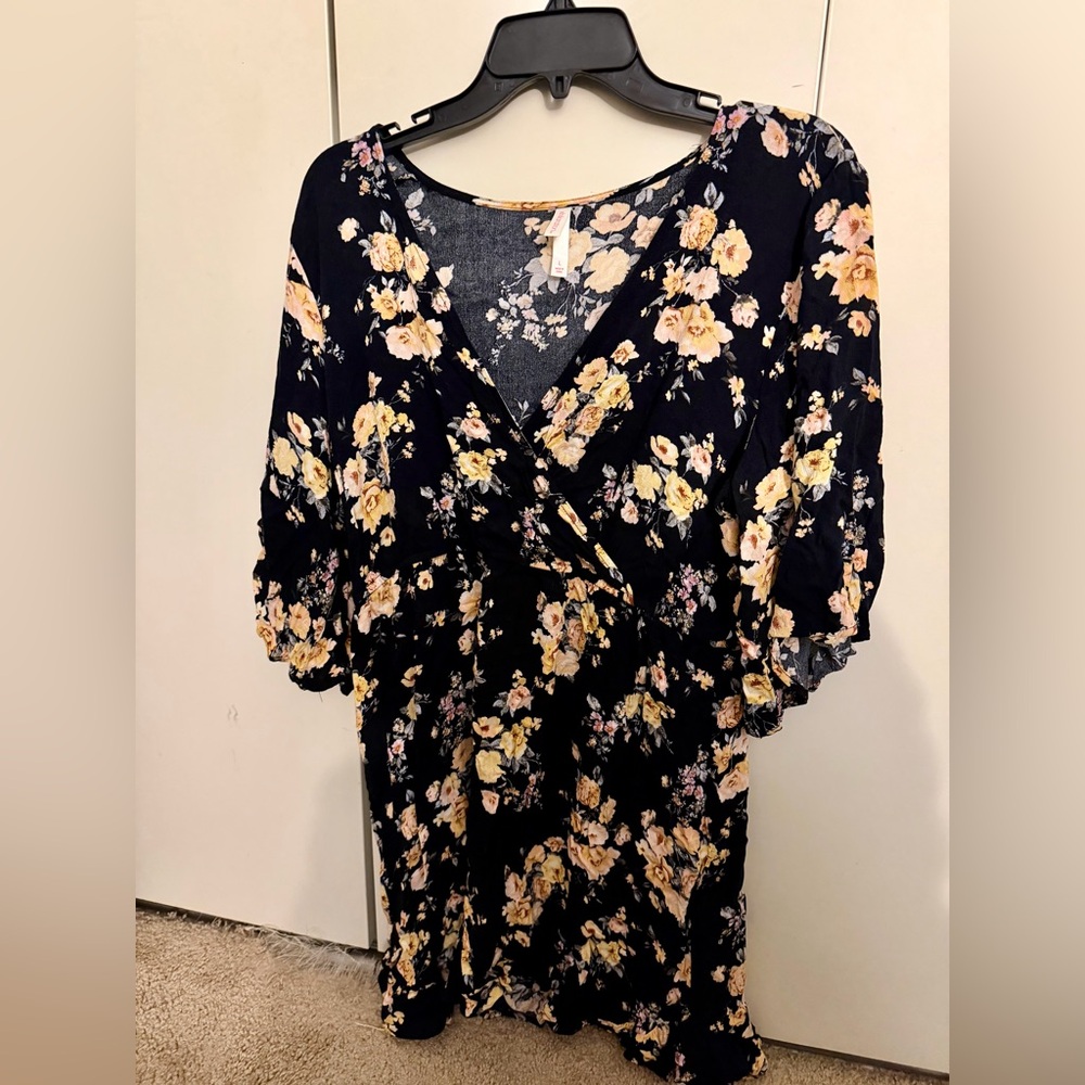 Floral Wrap Dress